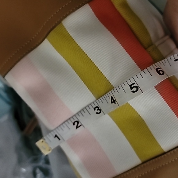 Coach Hadley Colorful Striped Tote Bag - Picture 13 of 13